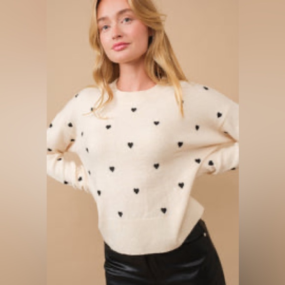 Ann Taylor ♥️ black hearts top
